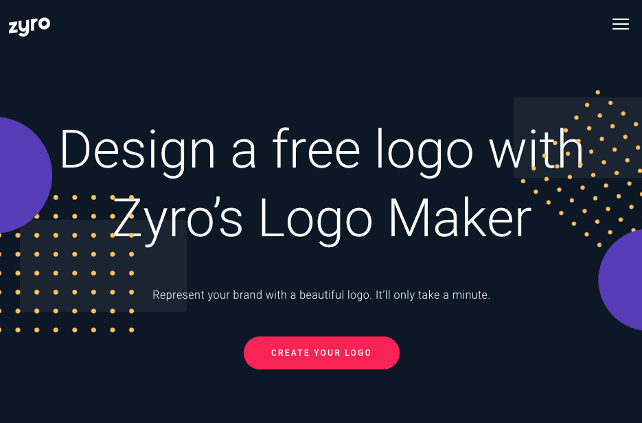 Ứng dụng thiết kế logo miễn phí - Zyro